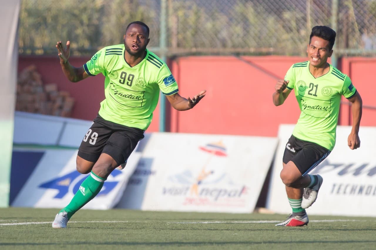 पहिलो हाफमा हिमालयन शेर्पा र मनाङ १ - १ को बराबरीमा