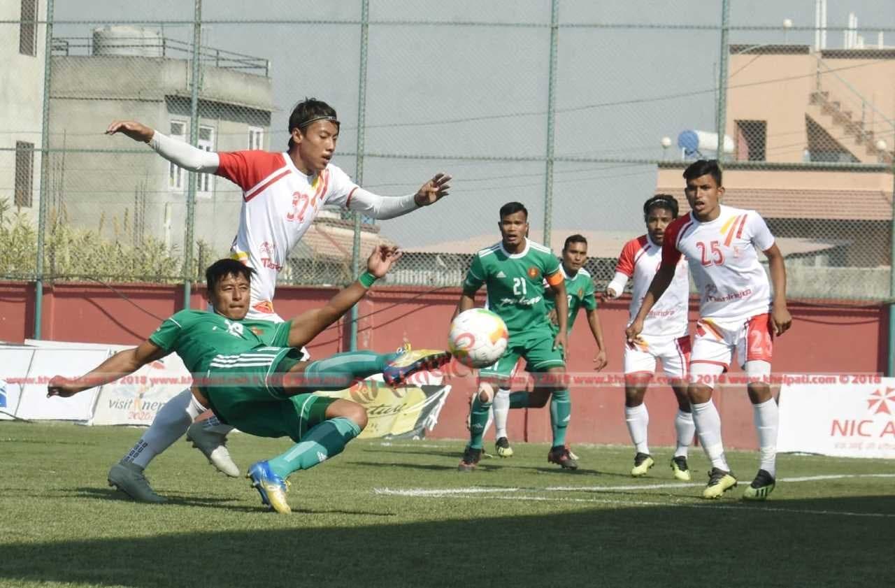 पहिलो हाफमा एपीएफ र आर्मीको बराबरी