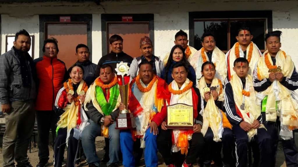 अन्तर्राष्ट्रिय पदक विजेता खेलाडी सम्मानित