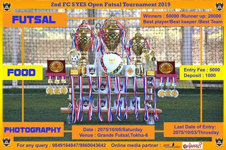 एफसी एस ऐस ओपन फुटसल शनिबार