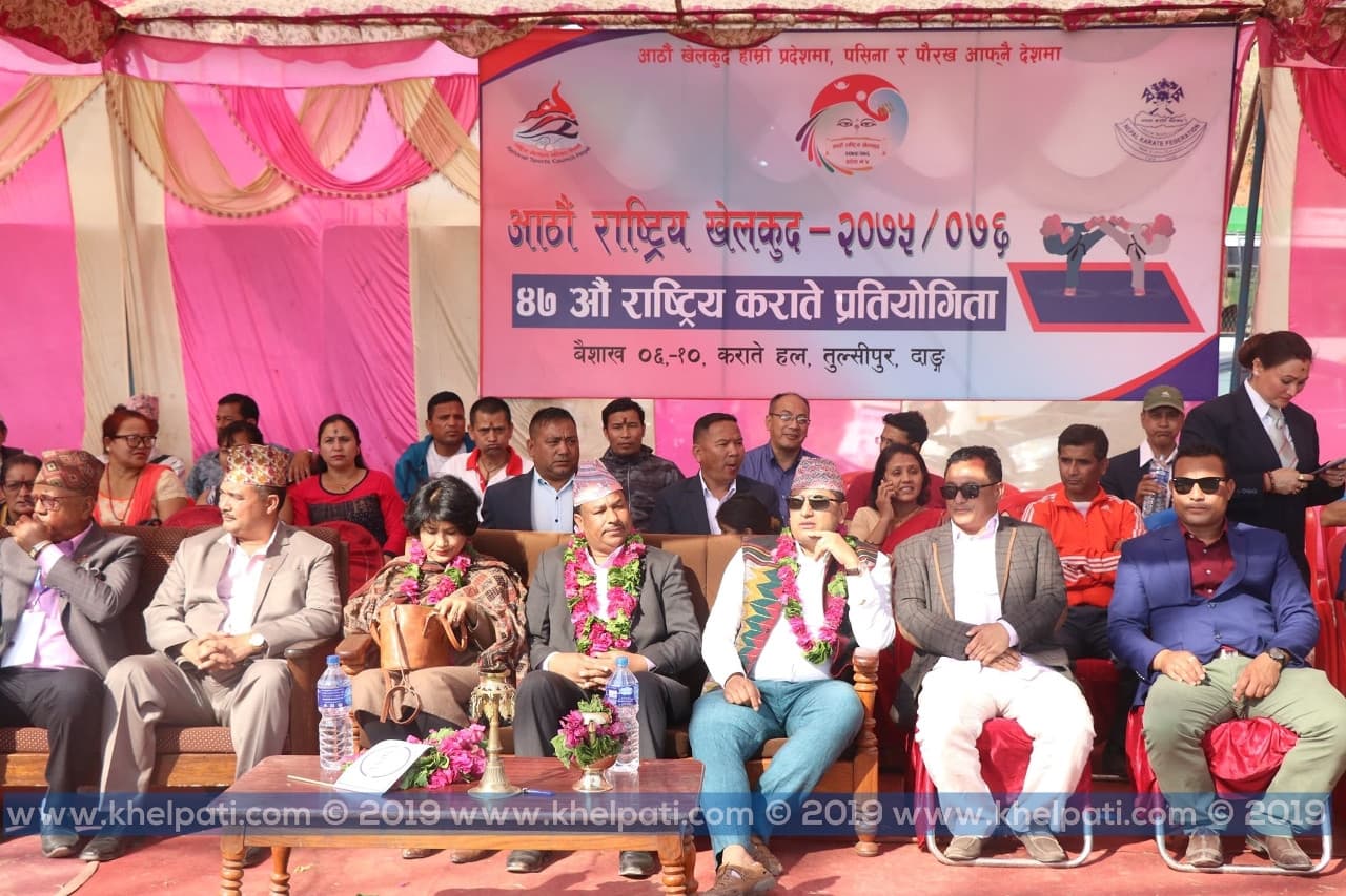 भाषण लम्बिएपछि कराँतेका खेल स्थगित !