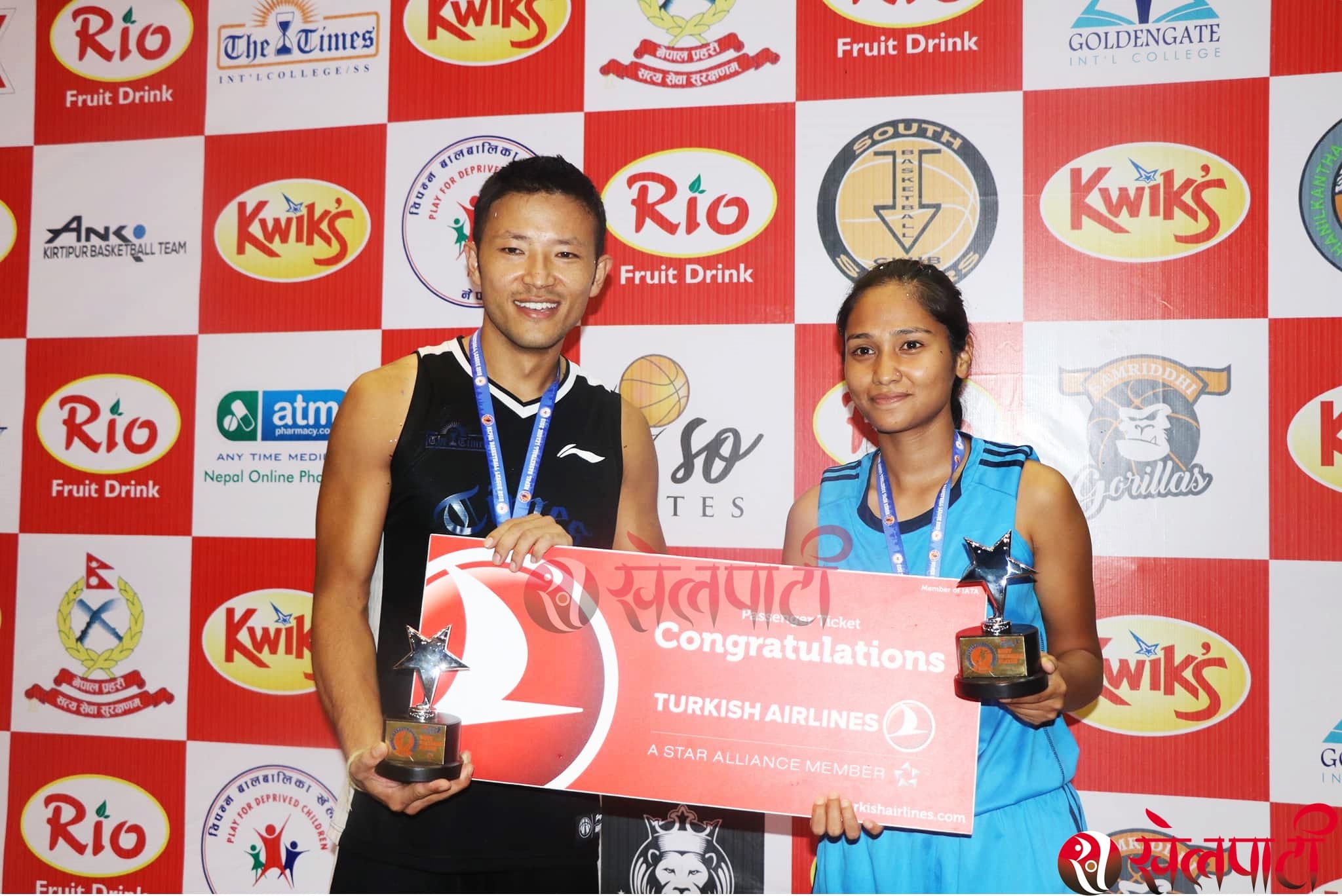 सदिश र अनुषा 'मोष्ट भ्यालुएबल' खेलाडी