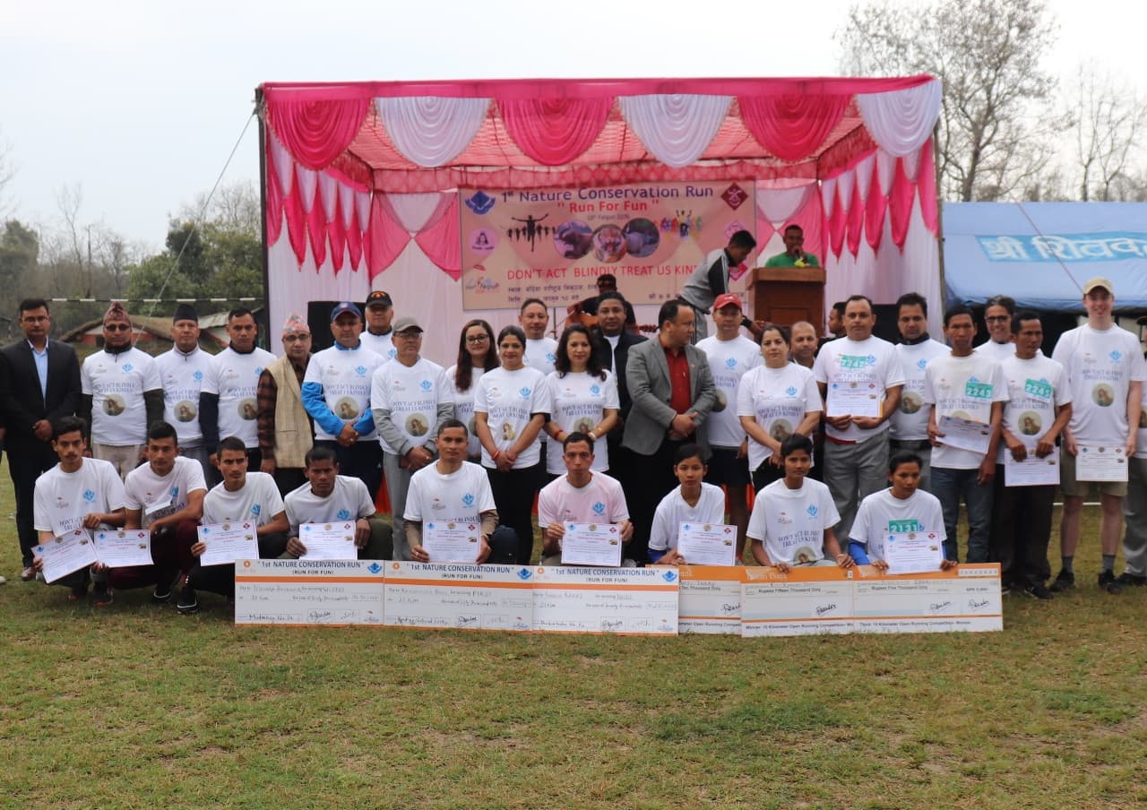 खगेन्द्रलाई प्रकृति संरक्षण हाफ म्याराथनको उपाधि