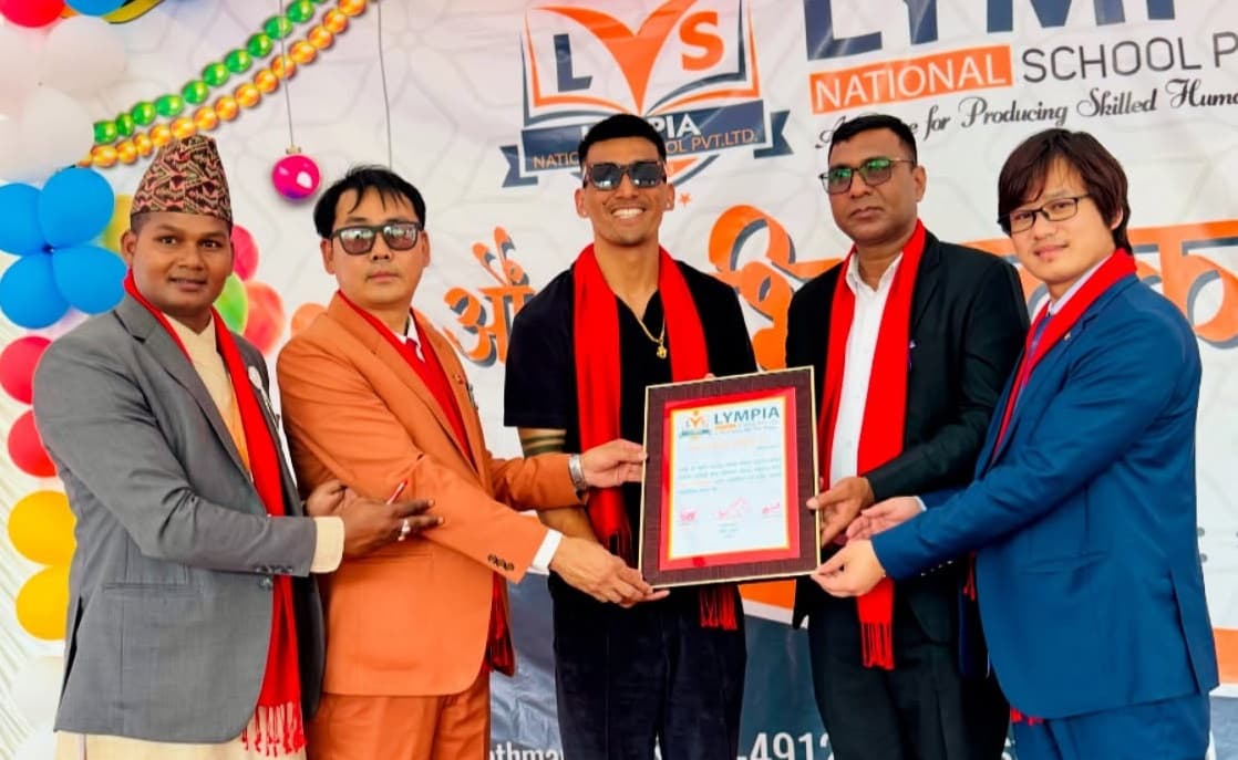 किरण ल्यम्पिया स्कुलको  ब्रान्ड एम्बेसडर