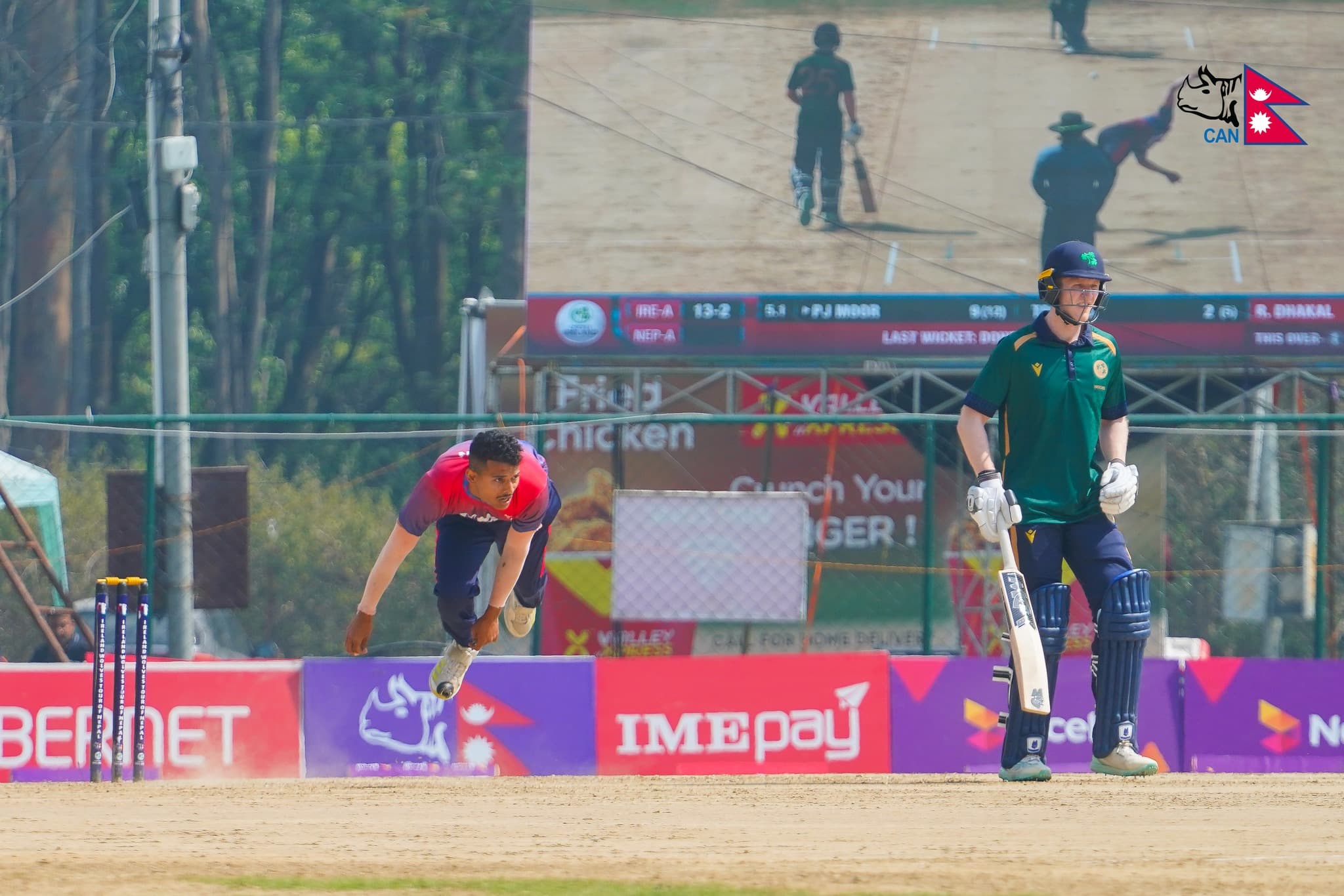 आयरल्यान्ड उल्भ्सले नेपाललाई दियो १७५ रनको लक्ष्य