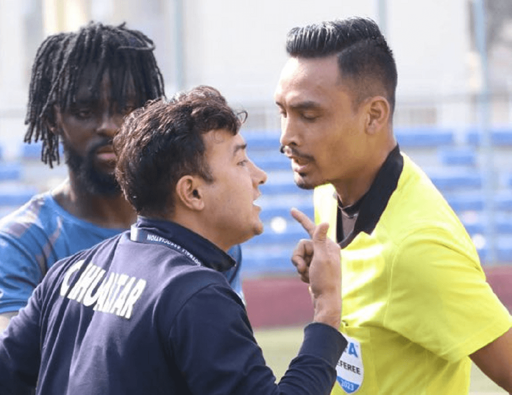 आई–लिगको उपाधि निणर्यक खेलमा नेपालका  रेफ्री !