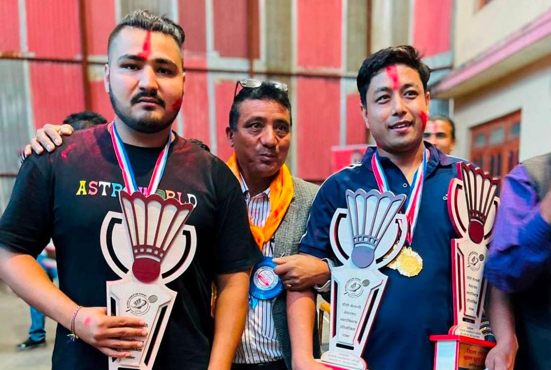राजन र किसनको जोडीलाई मेलम्ची मेयरकप ब्याडमिन्टनको उपाधि 