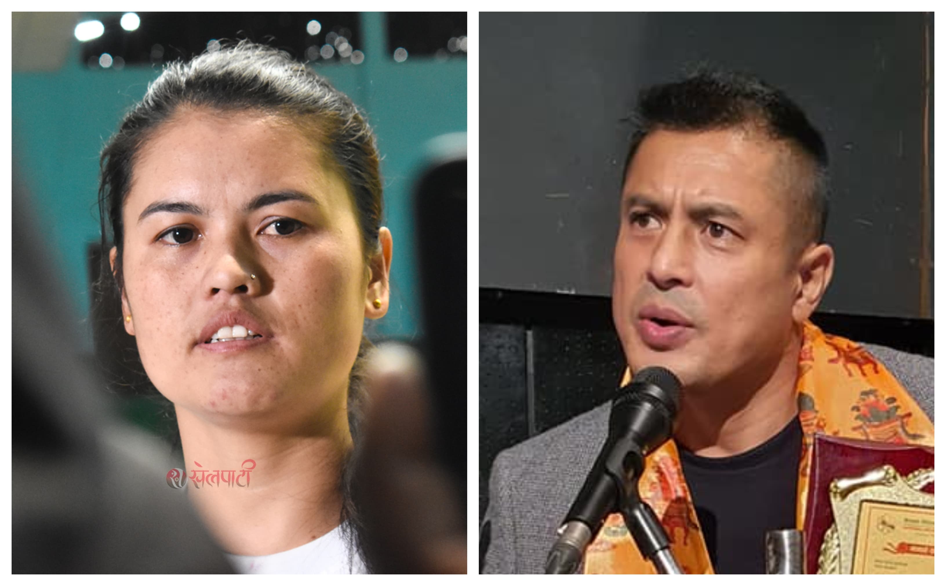 अरुणा र धिरेन राष्ट्रिय बिच भलिबलको सद्भावना दुत 