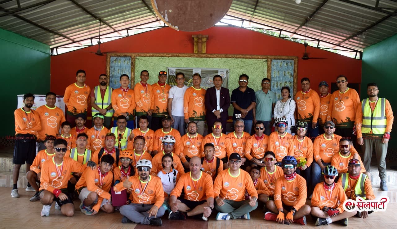 तिलोत्तमा कोरा साइक्लिङ सम्पन्न