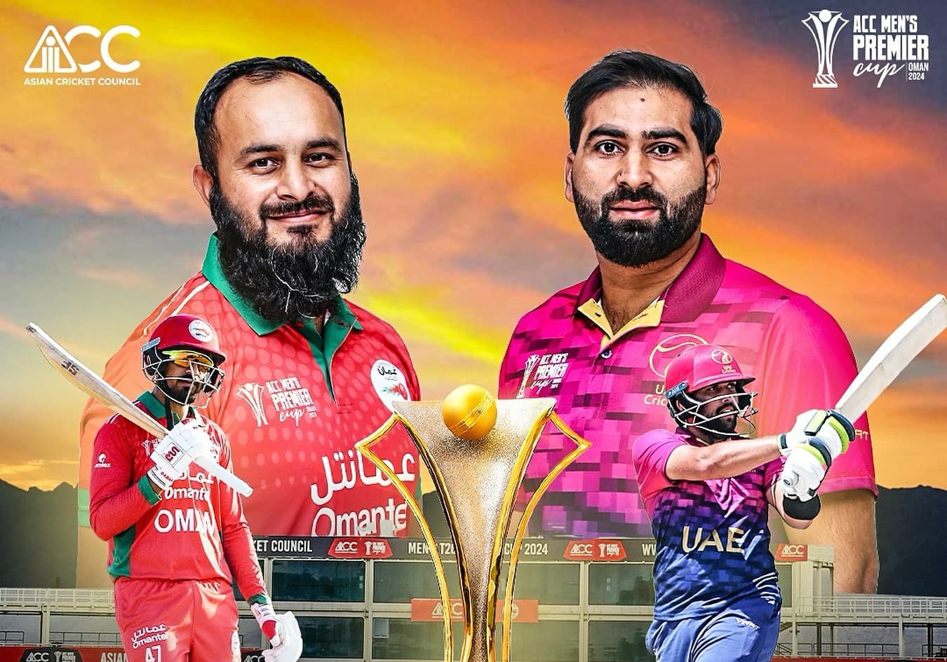 प्रिमियर कपको उपाधिका लागि यूएई र ओमान भिड्दै