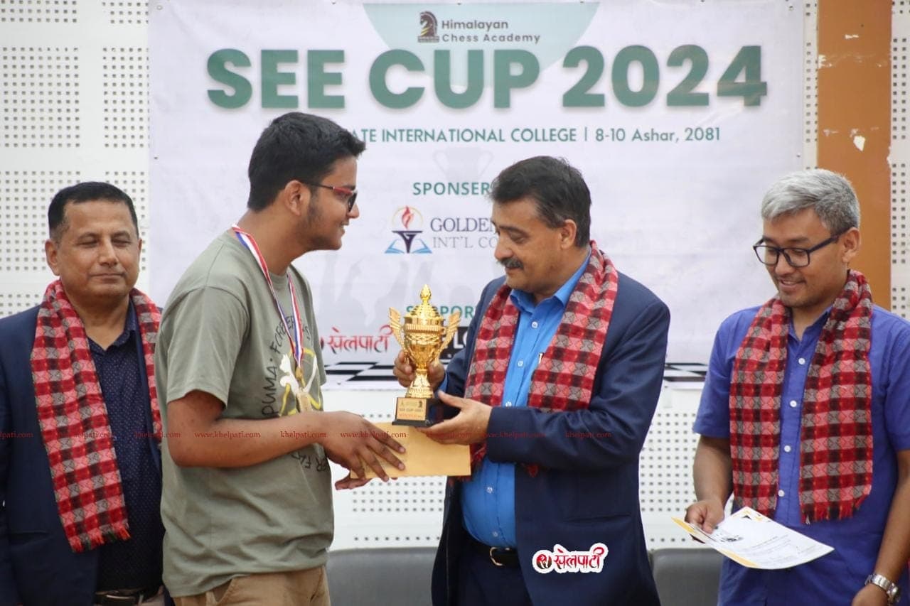 अभिकले चेसमा पुरुषोत्तमलाई पन्छाउँदै जिते उपाधि