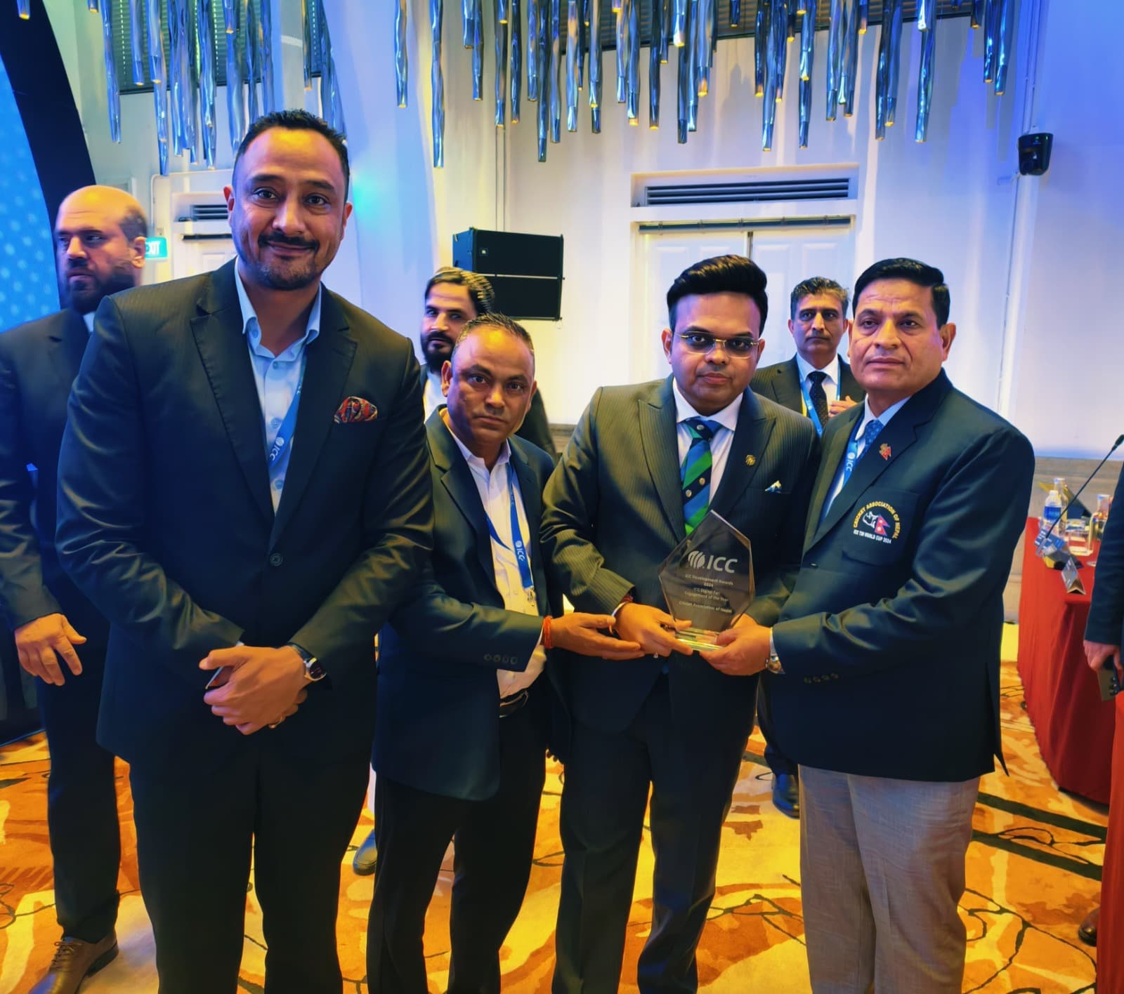 क्यानलाई आइसिसी डिजिटल फ्यान इन्गेजमेन्ट अफ द इयर अवार्ड प्रदान