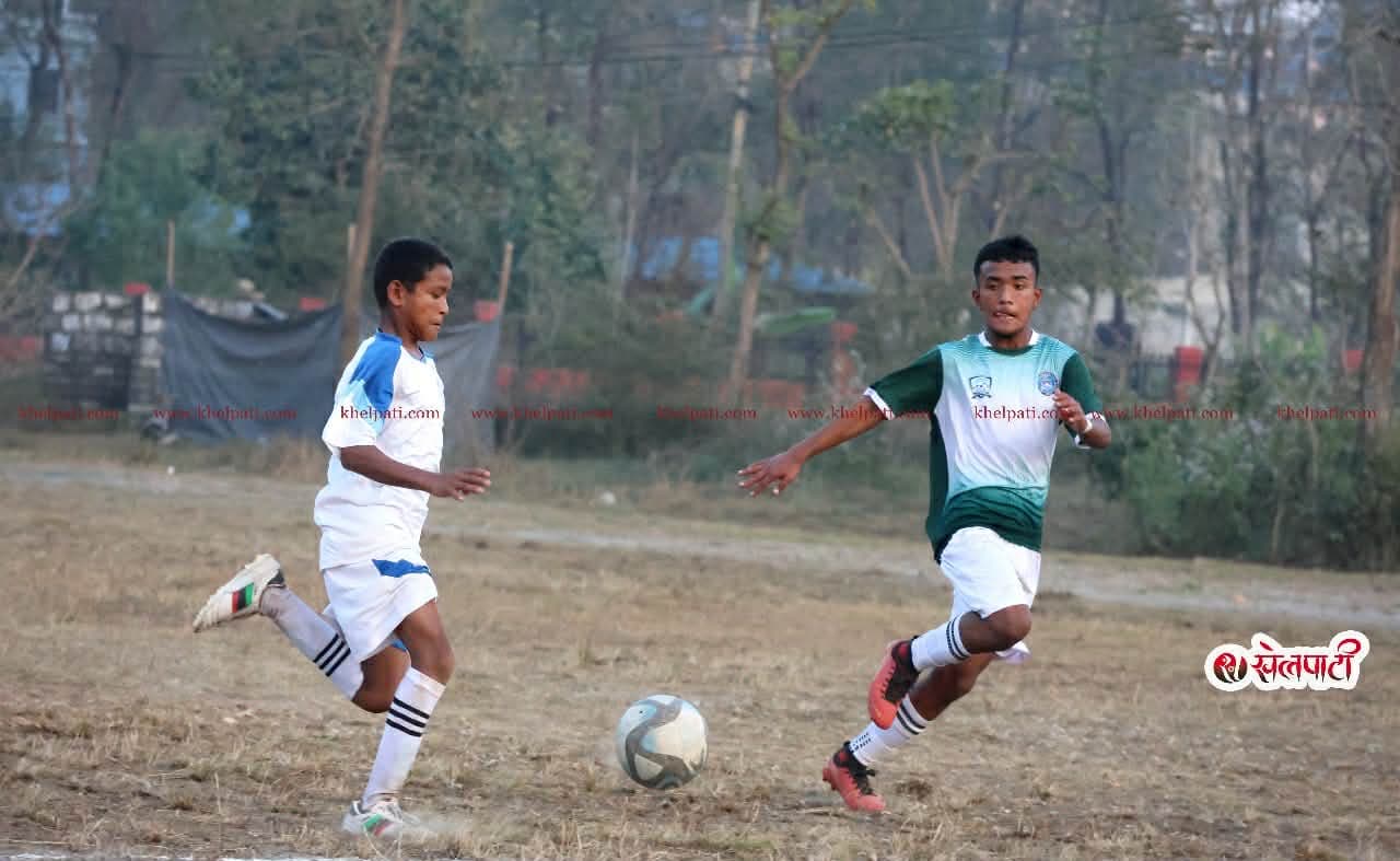 एनपीस यू–१६ अन्तरविद्यालय फुटबल : रोमाञ्चक खेलसँगै सेमिफाइनल दौड तिव्र