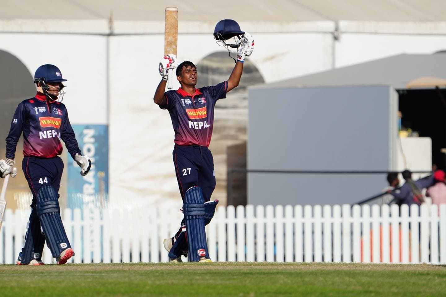 नेपालको जितमा नीरजको शतक